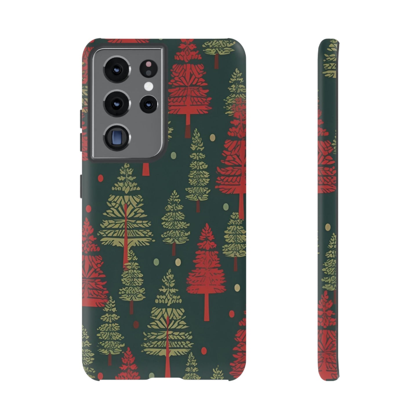 Retro Christmas Trees Pattern - Samsung Galaxy Series Case