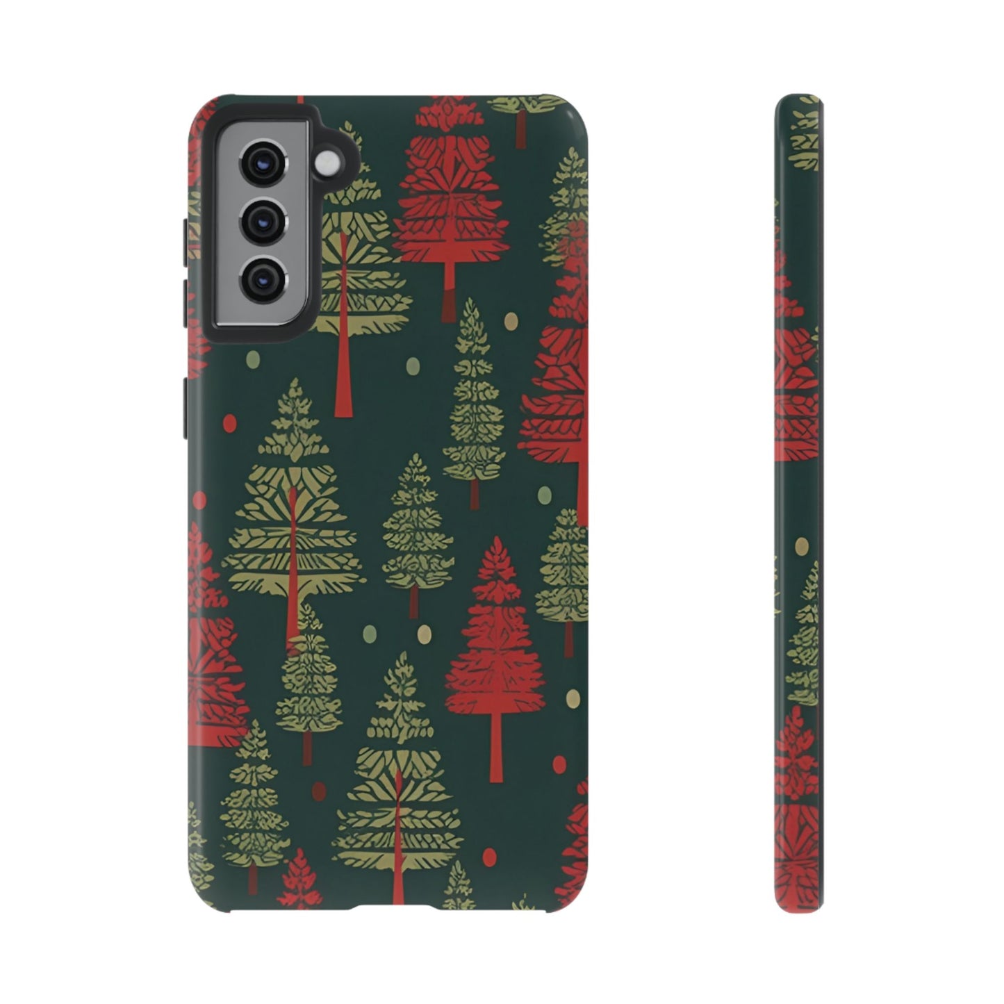 Retro Christmas Trees Pattern - Samsung Galaxy Series Case