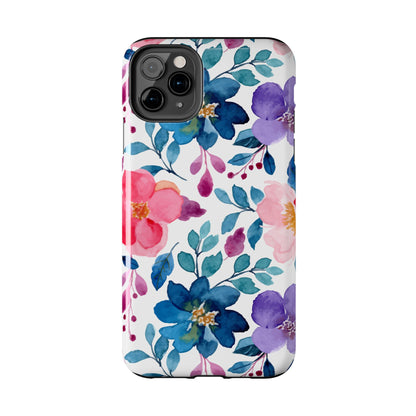 Mystic Bloom – iPhone Case with Elegant Watercolor Floral Design