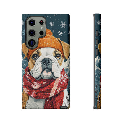 Cozy French Bulldog Samsung Galaxy Case – Rustic Fireplace Protective Cover