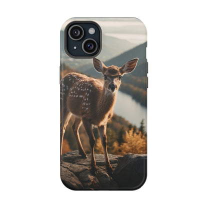 Whimsical Fawn in a Sunlit Forest MagSafe iPhone Case