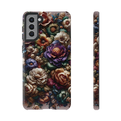 Floral Elegance For Samsung - Protective Dual-Layer Design with Vibrant Full-Wrap Print