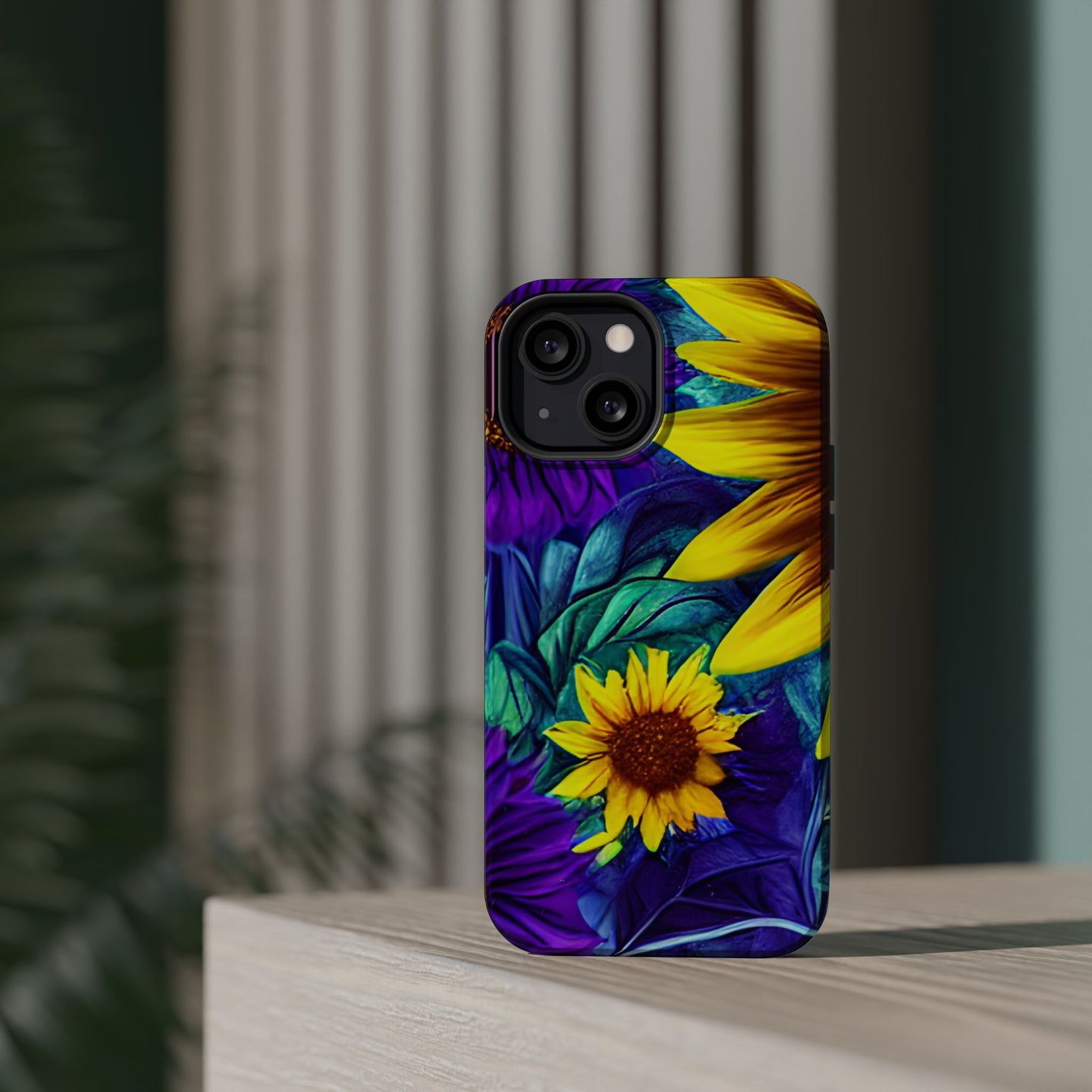 Purple & Gold Sunflower Dream - MagSafe iPhone Series Case