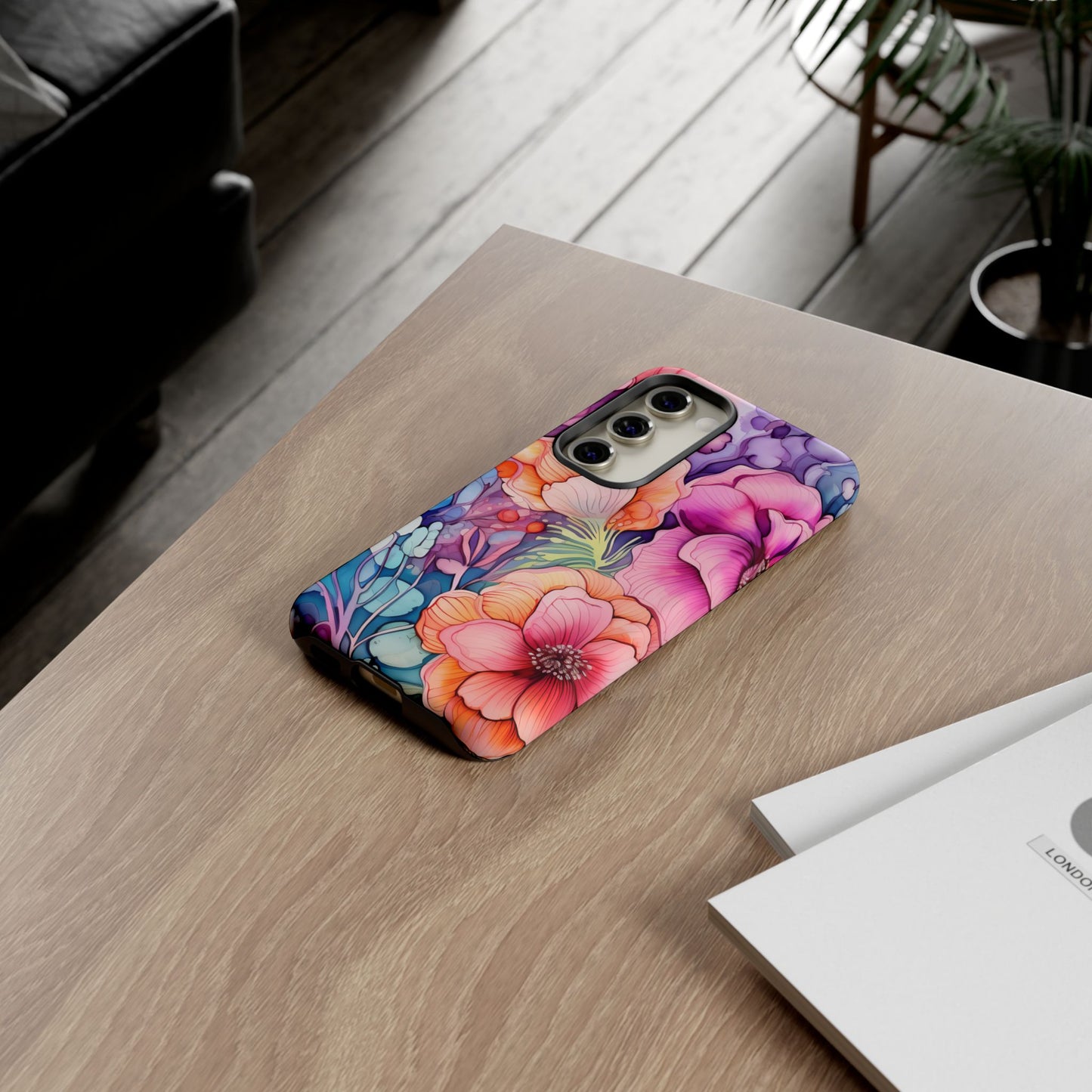 Bright Watercolor Floral Splash iPhone Series Case – Bold Artistic Design