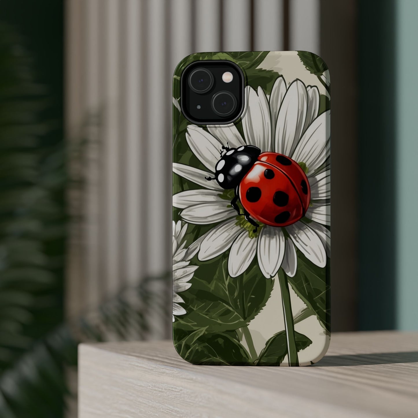 Ladybug & Daisy Garden Charm - MagSafe iPhone Case