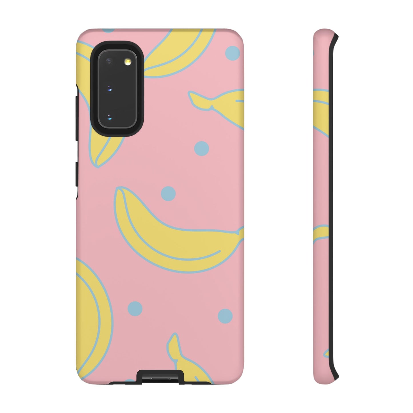 Pink Banana Pop Samsung Galaxy Case – Cute Pastel Design with Fun Retro Vibe