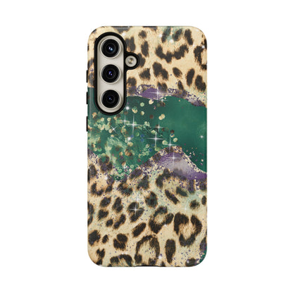 Emerald Glitter Leopard Print - iPhone Series Case