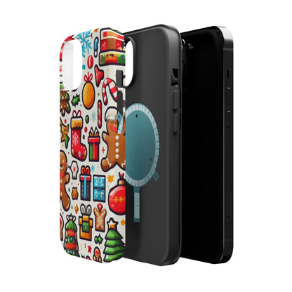 Festive Christmas Icons Pattern – MagSafe iPhone Series Case