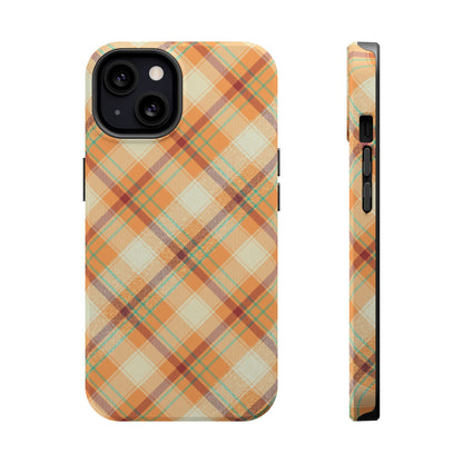 MagSafe Case - Warm Autumn Plaid Design