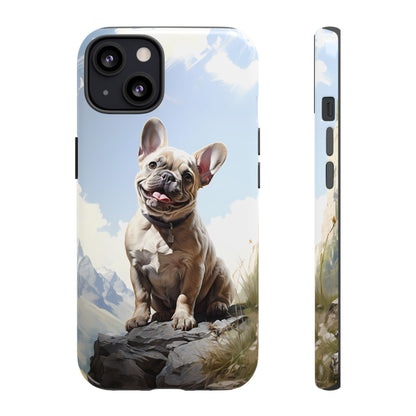 Frenchie iPhone Samsung Galaxy Phone Case! French Bull Dog Standing Proudly. Extremely Tough & Durable With Dual Layer Protection.