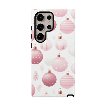 Samsung Galaxy Case: Merry in Pink – Christmas Balls