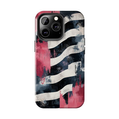 Blood Zebra iPhone Case – Bold Red & Black Pattern