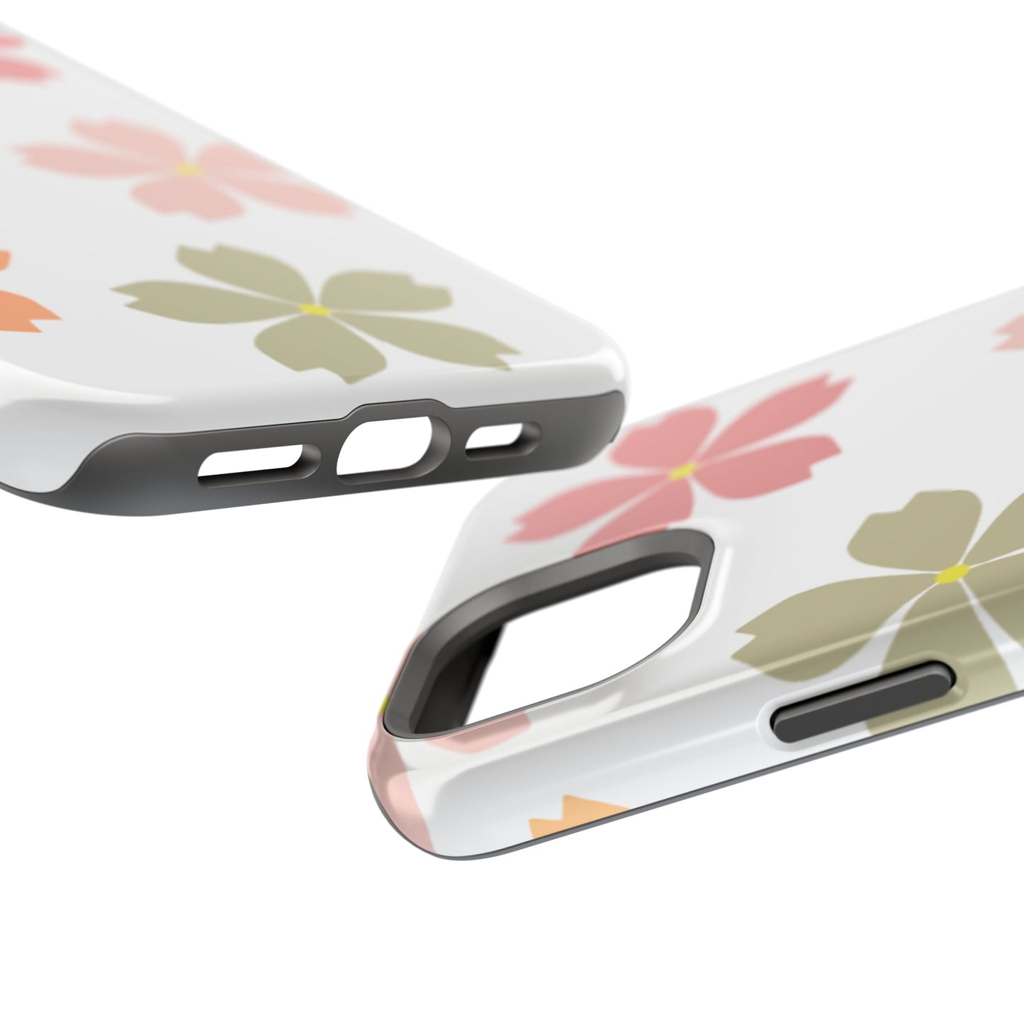 Pastel Sakura Blossom Tough MagSafe iPhone Case – Durable Design with Soft Matte Finish