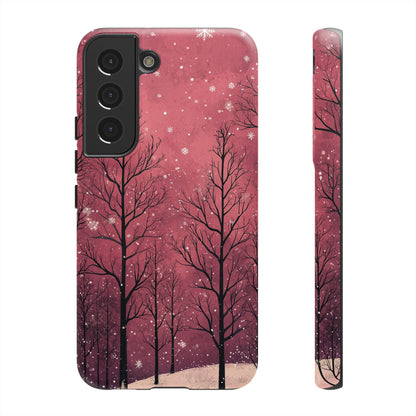 Pink Winter Twilight Forest - Samsung Galaxy Series Case