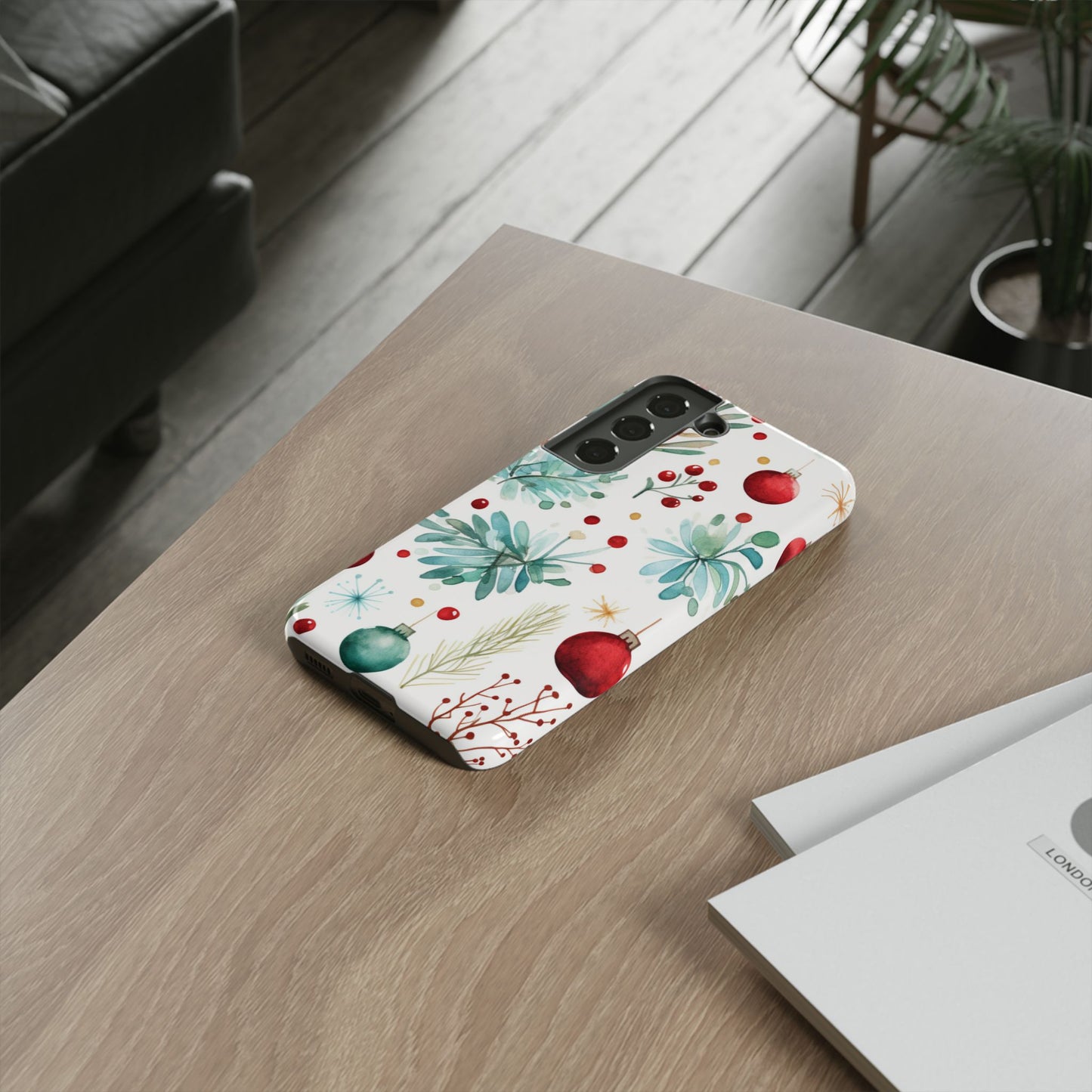 Festive Holiday Ornament Pattern – Samsung Galaxy Case