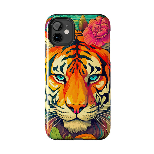 Fierce Rainbow Tiger Art - iPhone Series Case