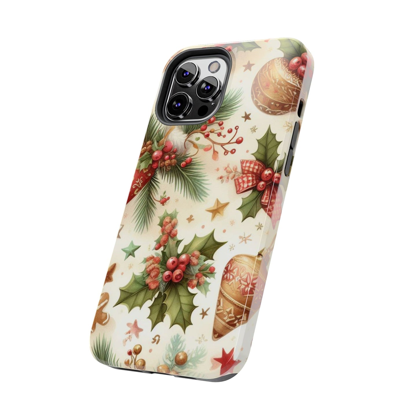 Classic Christmas Stocking & Ornaments Pattern – iPhone Series Case