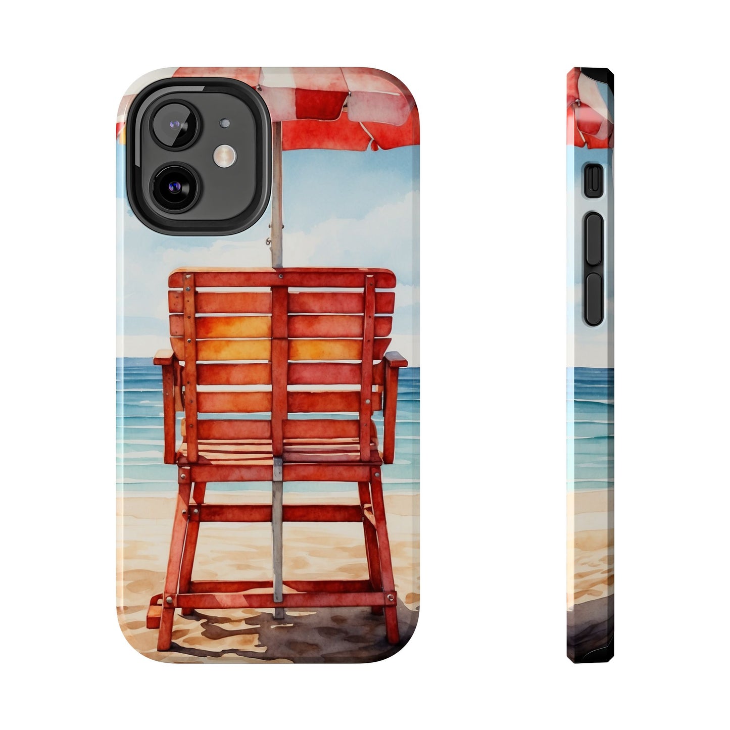 Beachfront Sunset Lounge iPhone Case – Rearview Edition