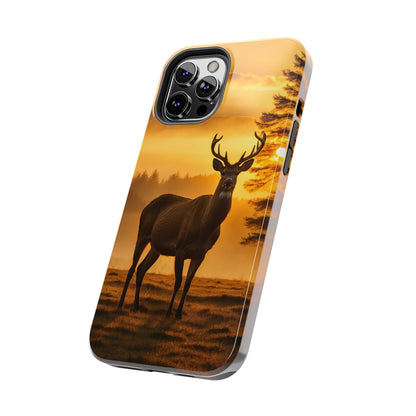 Sunset Majesty: Regal Stag – iPhone Case