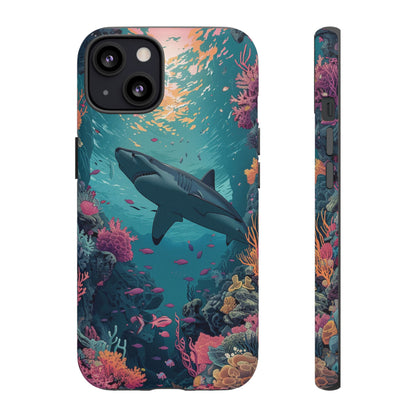 Ocean Shark Coral Reef iPhone Case