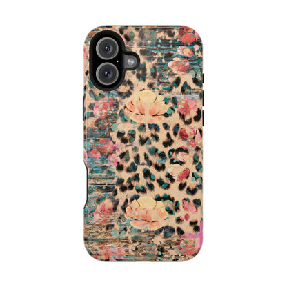 Rustic Floral Leopard - MagSafe iPhone Series Case