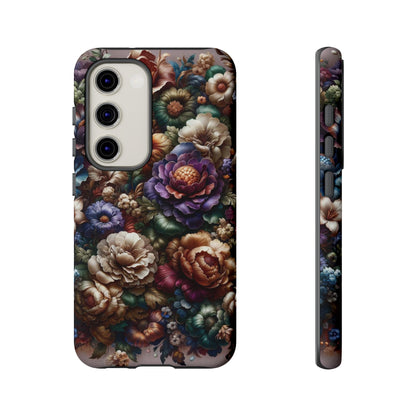 Floral Elegance For Samsung - Protective Dual-Layer Design with Vibrant Full-Wrap Print