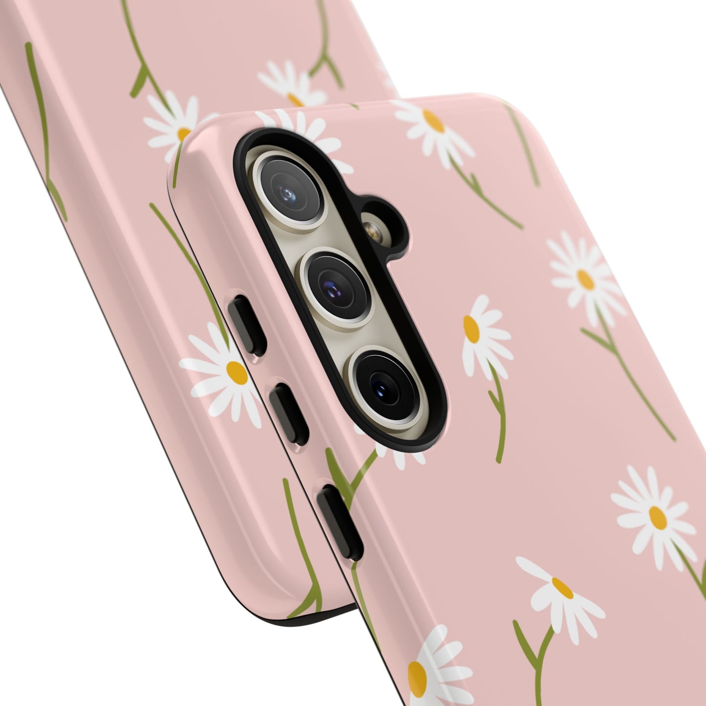 Daisy Delight Tough Samsung Galaxy Case – Cute Floral Design with Dual-Layer Protection