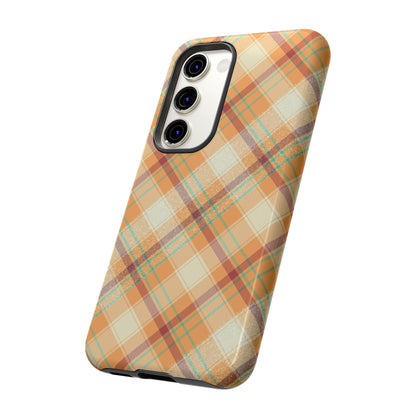 Samsung Galaxy Case - Warm Autumn Plaid Design