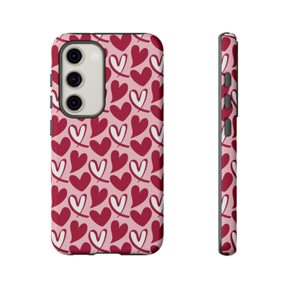 Hand-Drawn Hearts Samsung Galaxy Case