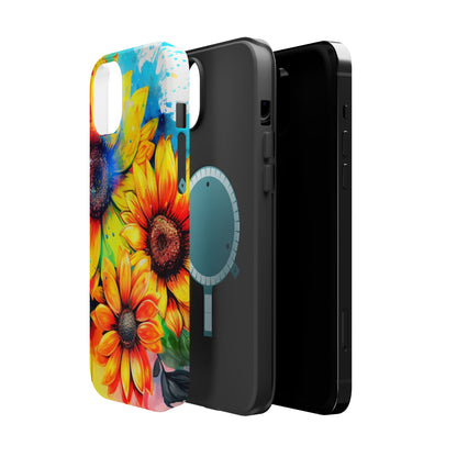 Vibrant Sunflower Splash - MagSafe iPhone Series Case