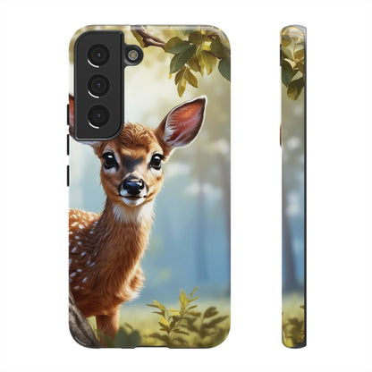 Whimsical Fawn in a Sunlit Forest Samsung Galaxy Case