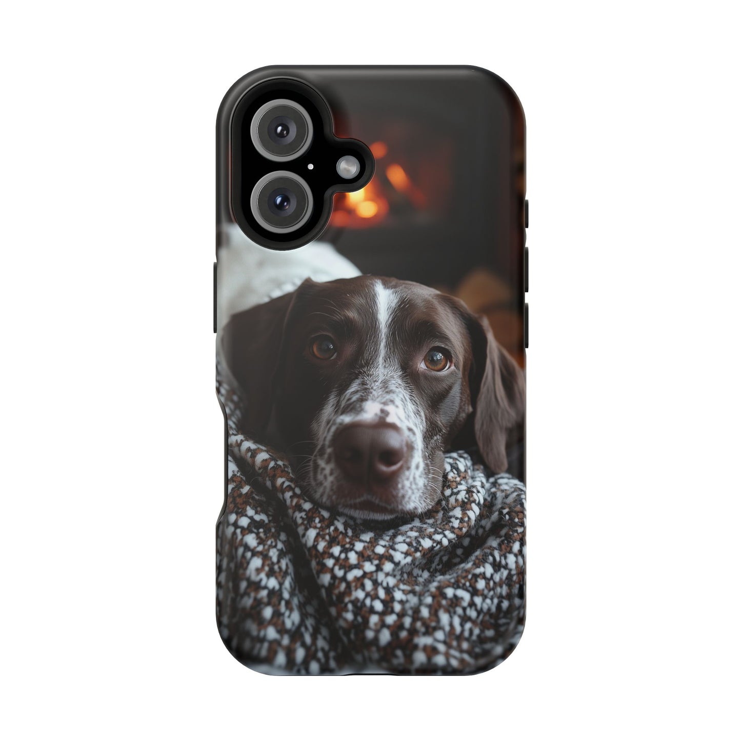 Majestic German Shorthaired Pointer MagSafe iPhone Case – Sunset Prairie Design