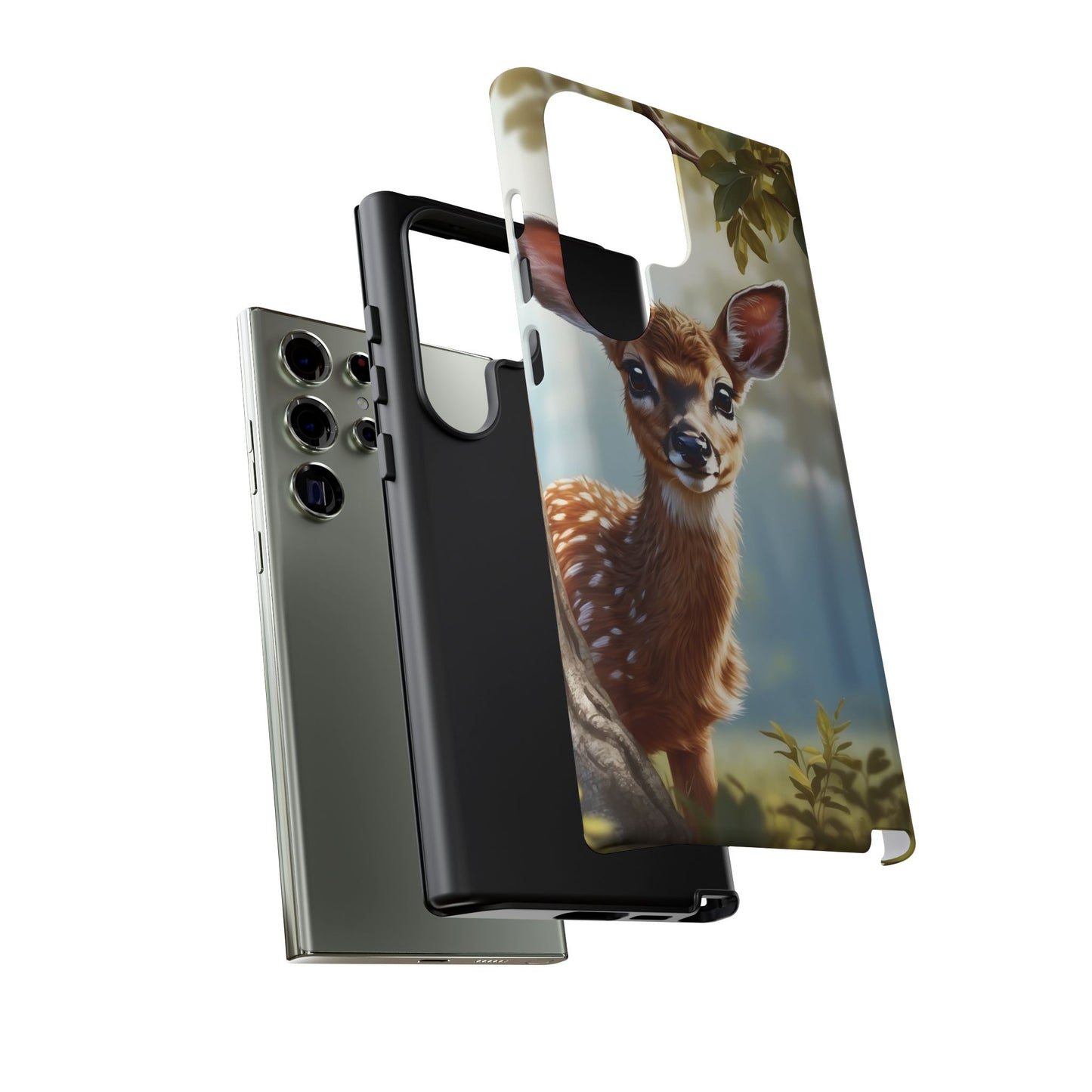 Whimsical Fawn in a Sunlit Forest Samsung Galaxy Case