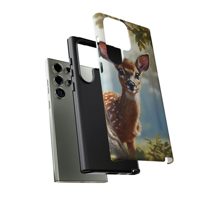 Whimsical Fawn in a Sunlit Forest Samsung Galaxy Case