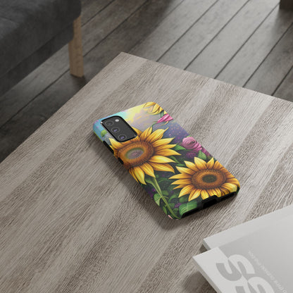 Whimsical Sunflower & Rose Garden - Samsung Galaxy Series Case