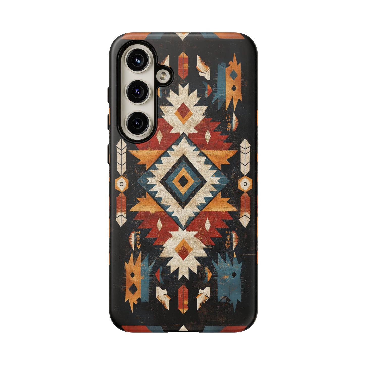 Southwestern Arrow & Diamond Tough Samsung Galaxy Case – Bold Tribal Design, Dual-Layer Protection