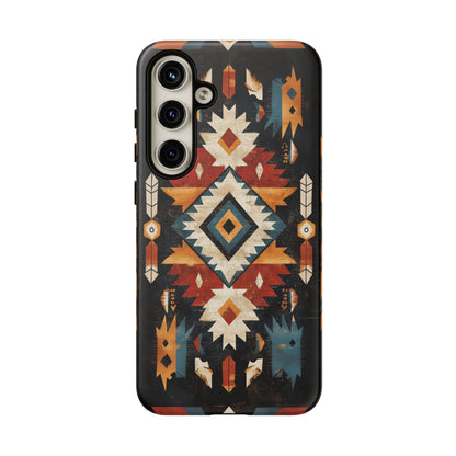 Southwestern Arrow & Diamond Tough Samsung Galaxy Case – Bold Tribal Design, Dual-Layer Protection