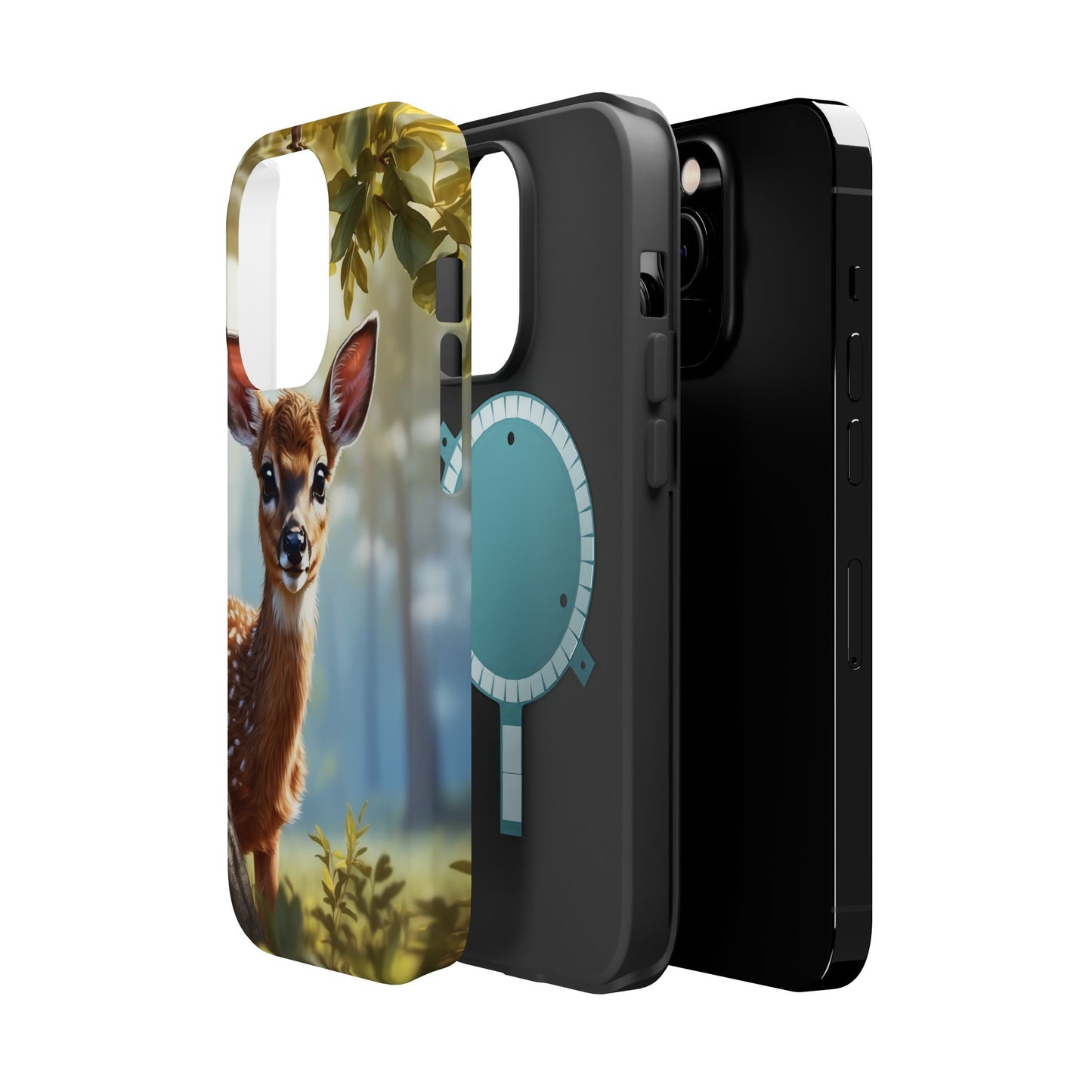 Whimsical Fawn in a Sunlit Forest MagSafe iPhone Case