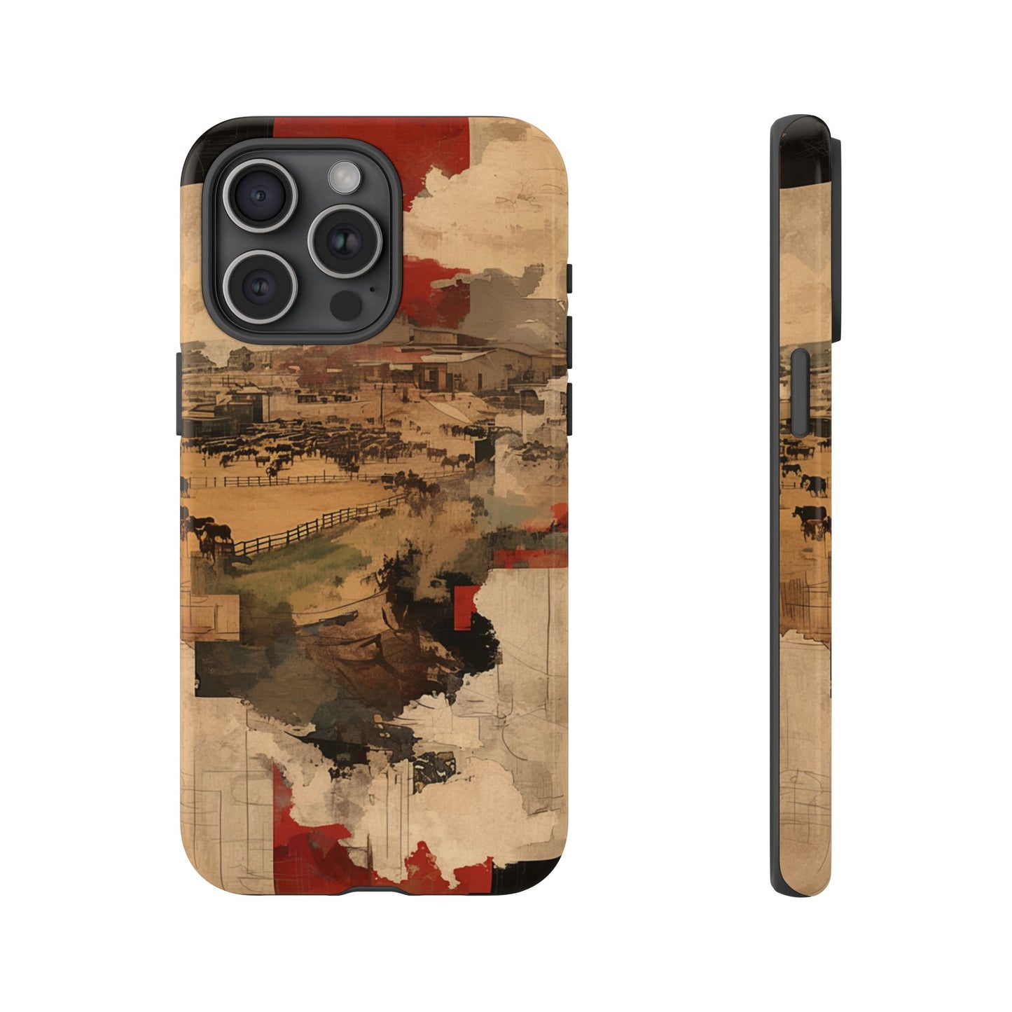 Vintage Abstract iPhone Case - Rustic Art Protective Cover