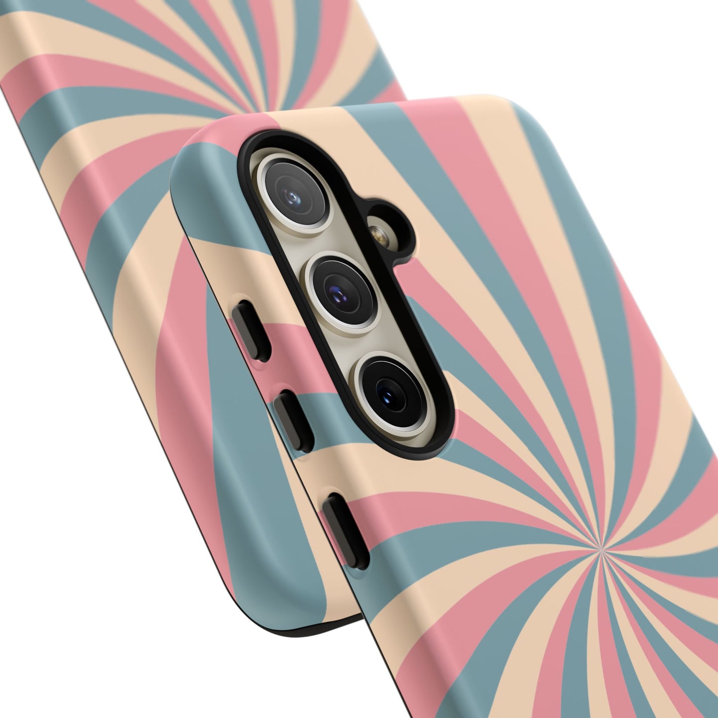 Vintage Pastel Swirl  Samsung Galaxy Case – Dual-Layer Protection with 70s-Inspired Design