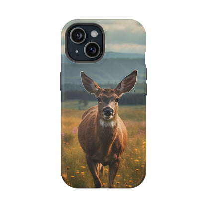 Rustic Meadow Deer – MagSafe iPhone Case