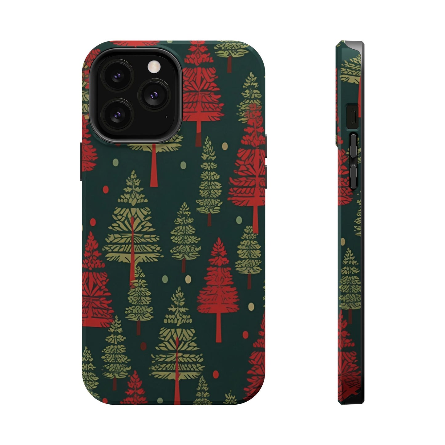 Retro Christmas Trees Pattern -  MagSafe iPhone Series Case