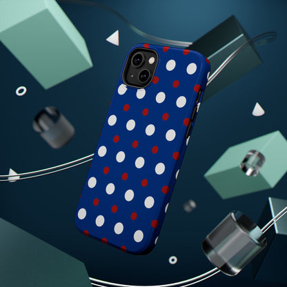 Patriotic Polka Dots – MagSafe iPhone Case