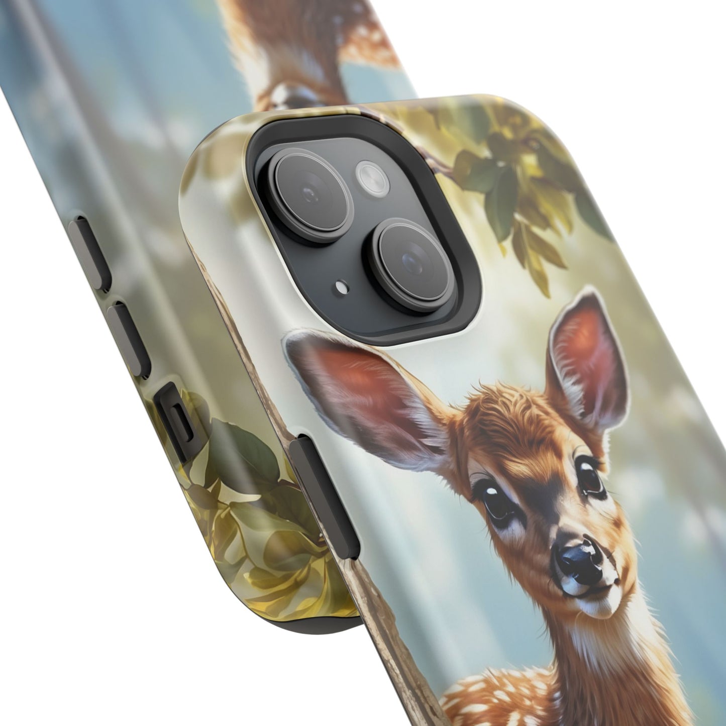 Whimsical Fawn in a Sunlit Forest MagSafe iPhone Case