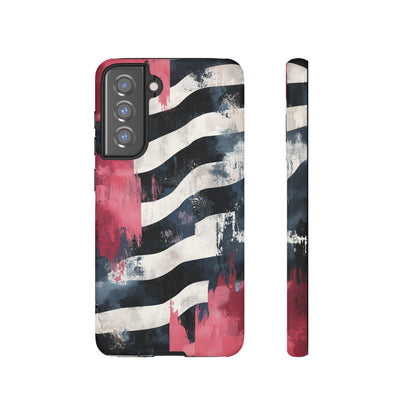 Blood Zebra Samsung Case – Bold Red & Black Pattern