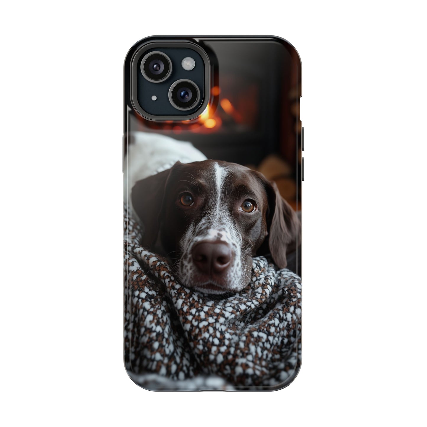 Majestic German Shorthaired Pointer MagSafe iPhone Case – Sunset Prairie Design