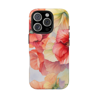 Gumamela Blush Pink Watercolor Floral – iPhone Series Case