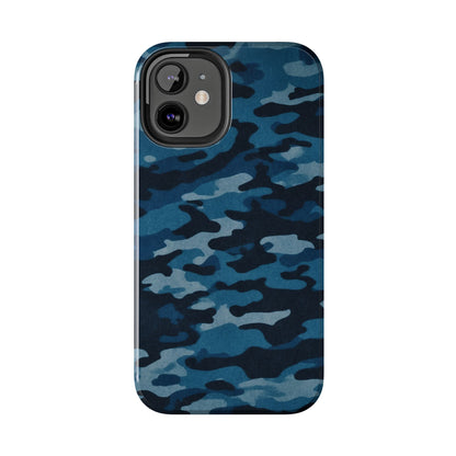 Dark Blue Camouflage – Stylish and Durable iPhone Case for Everyday Use