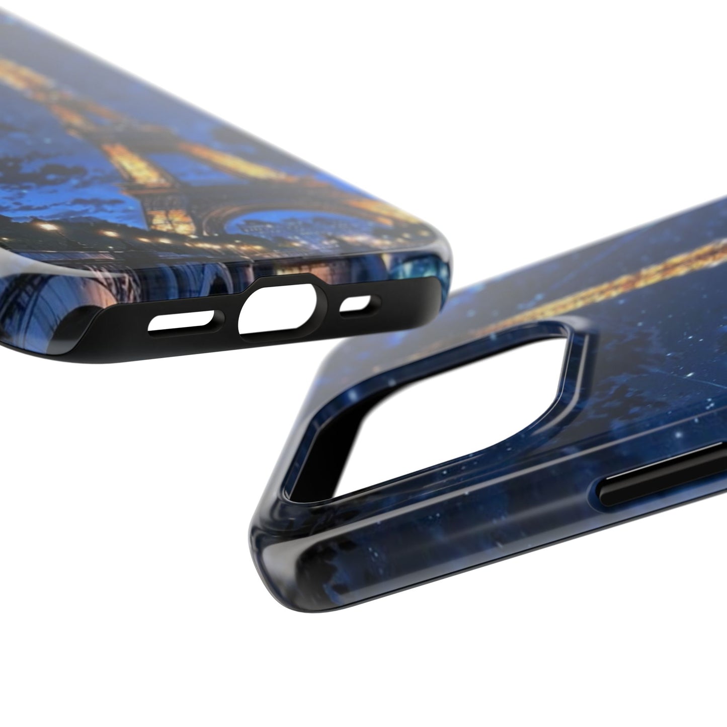 iPhone Case - Eiffel Tower Under Starlit Sky Design