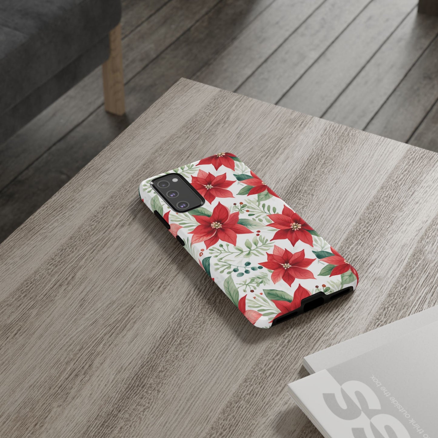 Festive Poinsettia Holiday Pattern – Samsung Galaxy Series Case